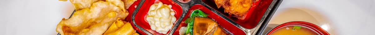 Vegetarian Bento Box & Miso Soup