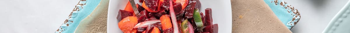 Beet salad with carrots