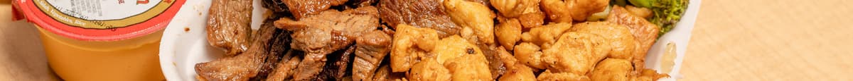 Hibachi Steak, Chicken And Shrimp