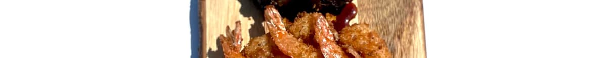 Fried Shrimp & Burnt Ends