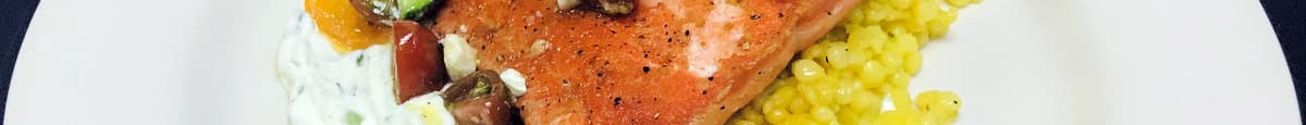 Wild Salmon w/ Saffron Couscous