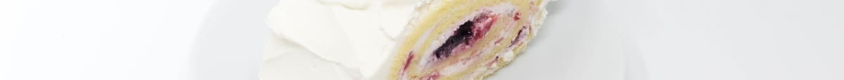 Berry Roll Cake Slice