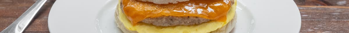 Morningstar Patty, Egg, and Cheese Sandwich