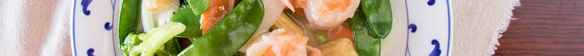 117. Jumbo Shrimp with Mixed Vegetable