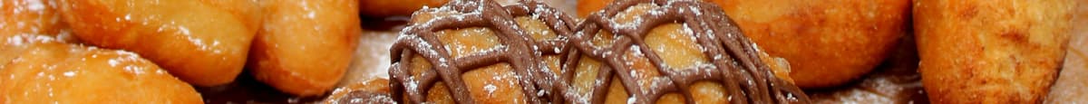 Small Zeppole (italian Doughnuts) with Nutella