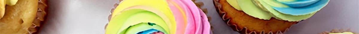 Rainbow Swirl (12 Cupcakes)