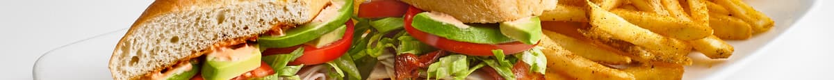 Turkey-Bacon-Avocado Sandwich