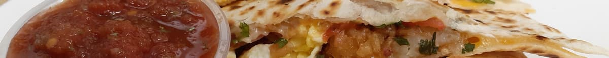 6. Grilled Vegetables, Chicken & Goat Cheese Quesadilla