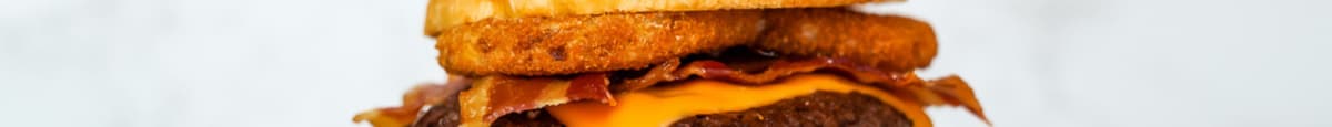 BBQ Turkey Bacon Smash Cheeseburger