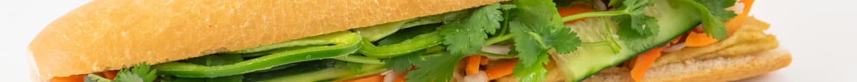 Vegetarian Tofu Sandwich (Banh Mi Bi Chay)