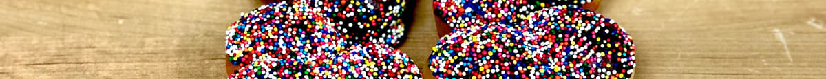 chocolate sprinkled donut holes