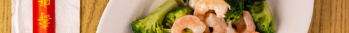 (L) Shrimp with Broccoli