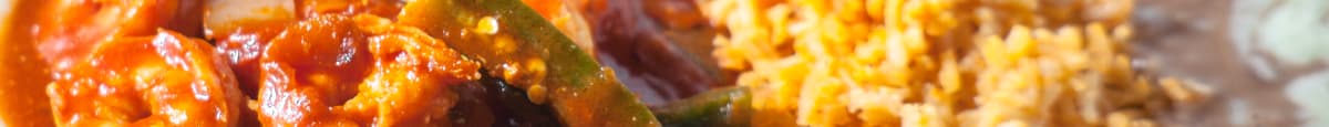 Camarones Rancheros (Shrimp w/ Ranchero Sauce)