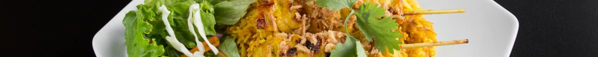 Curry Rice + Chicken Satay