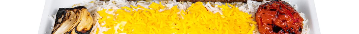 Ground Beef & Saffron-Lemon Chicken Tender