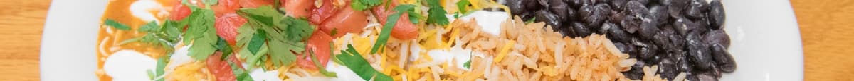 Enchiladas with Rice & Beans