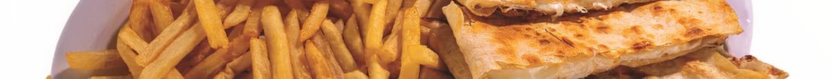 Quesadilla de Queso, Papas Fritas / Cheese Quesadilla, French Fries