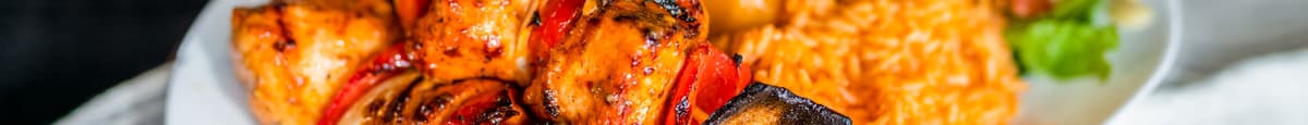 Brochette de poulet / Chicken skewer (25 minutes de cuisson)