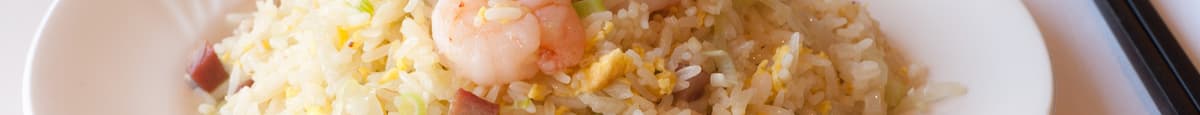 Yang Chow Fried Rice with BBQ Pork & Shrimp