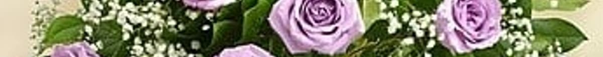 Rose Elegance Premium Long Stem Purple Roses