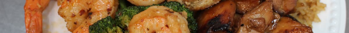 Combo D. Spicy  Shrimp Broccoli & Chicken