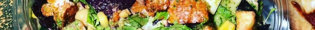 Greek Salad with Calamari Olives