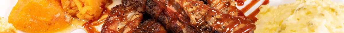 BBQ Sauced Ribs Includes 2 Sides