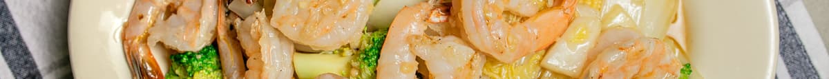 Crevettes sautées aux légumes / Shrimps with Mixed Vegetables