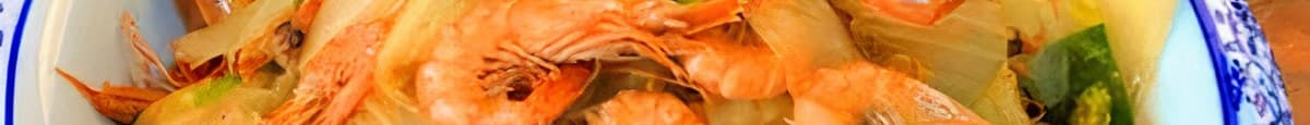 Sauteed Shrimp W/Chinese Cabbage 大虾炒白菜