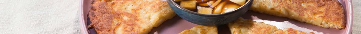 1. Bindae-Tteok / Pan-Fried Crispy Mung Bean Pancake