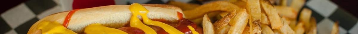 Hot Dog w/ fresh cut fries