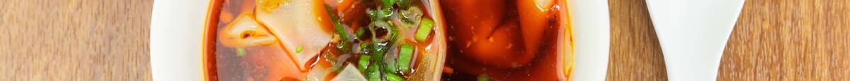 A05 Homemade Pork Wonton in Spicy Soup (6) (红油抄手)