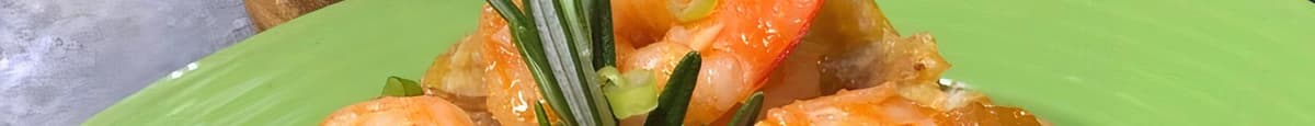 17. Mofongo de Camarones al ajillo / 17. Garlic  Shrimp Mofongo