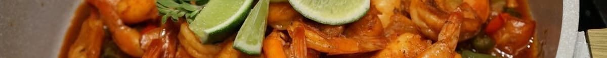 Tostadas de Ceviche de Camarón / Shrimp Ceviche Tostada