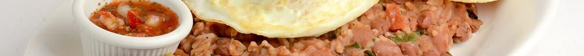 Calentao con Huevos (Colombian breakfast)