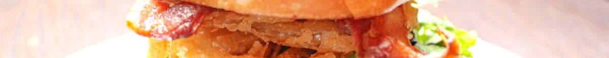 Drew's Peanut butter bacon burger