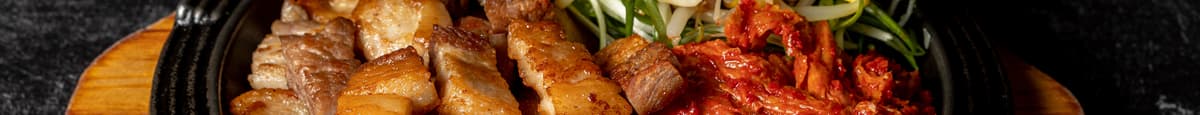 Grilled Pork Belly / 삼겹살과 볶음 김치