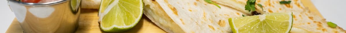 one small cheese Quesadilla corn or flour tortilla