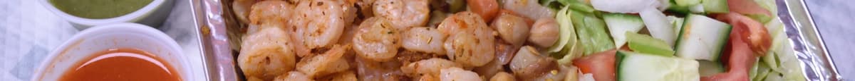 9. Shrimp over Rice or Salad