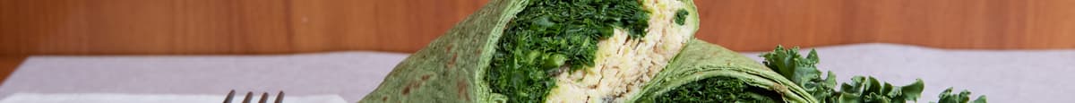 Spinach and Kale Chicken Caesar Salad