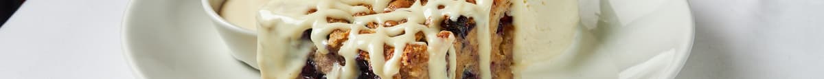 White Chocolate Blueberry Bread Pudding
