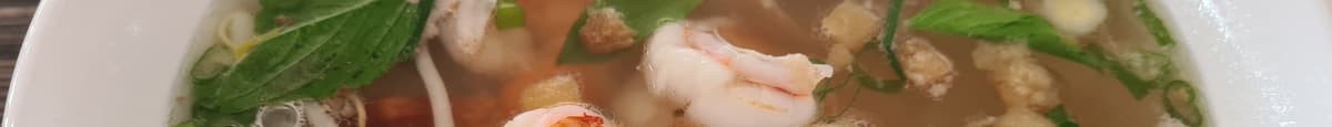 1. Special Combo Jumbo Shrimps and Pork with Rice Noodle Soup/ Hủ Tiếu Tôm Càng Đặc Biệt