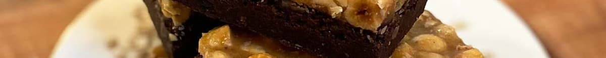 Brownie With Hazelnuts And Caramel