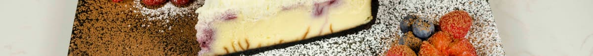 CF5. White Chocolate Raspberry Cheesecake (slice)