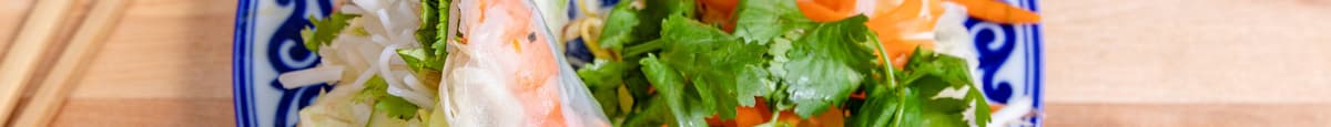Rouleau de printemps (crevettes ou végétarien) / Spring Roll (Shrimp or Vegetarian)