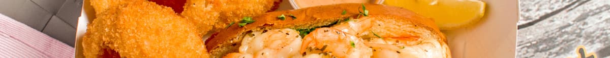 Grilled Garlic Shrimp Scampi Roll W/ Coleslaw