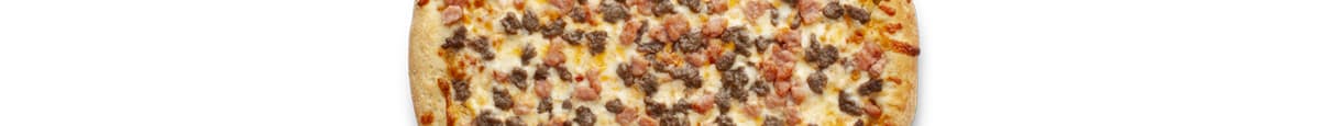 Small Bacon Double Cheeseburger / Pizza Petite Hambourgeoise Au Fromage Et Bacon