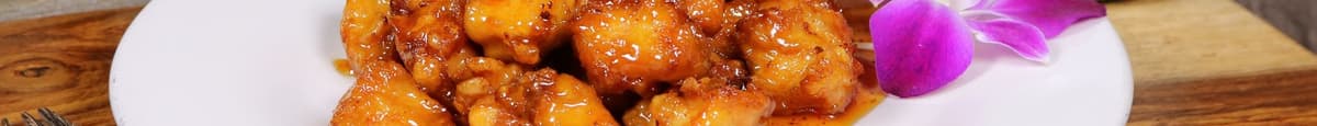 Orange Chicken and Choice of Appetizers