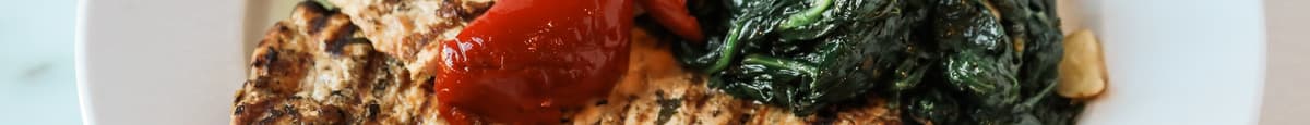 Grilled Chicken with Spinach
