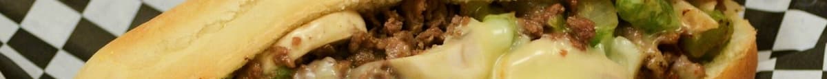 A-7 Mushrooms Pepper Cheese Steak Philly